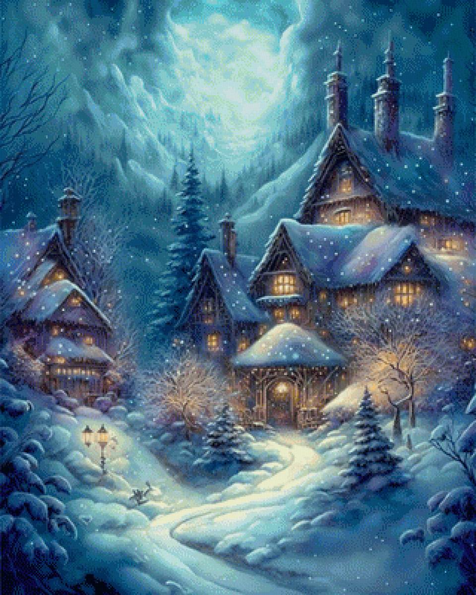 зима - природа дома - предпросмотр