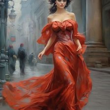 Схема вышивки «На улице»