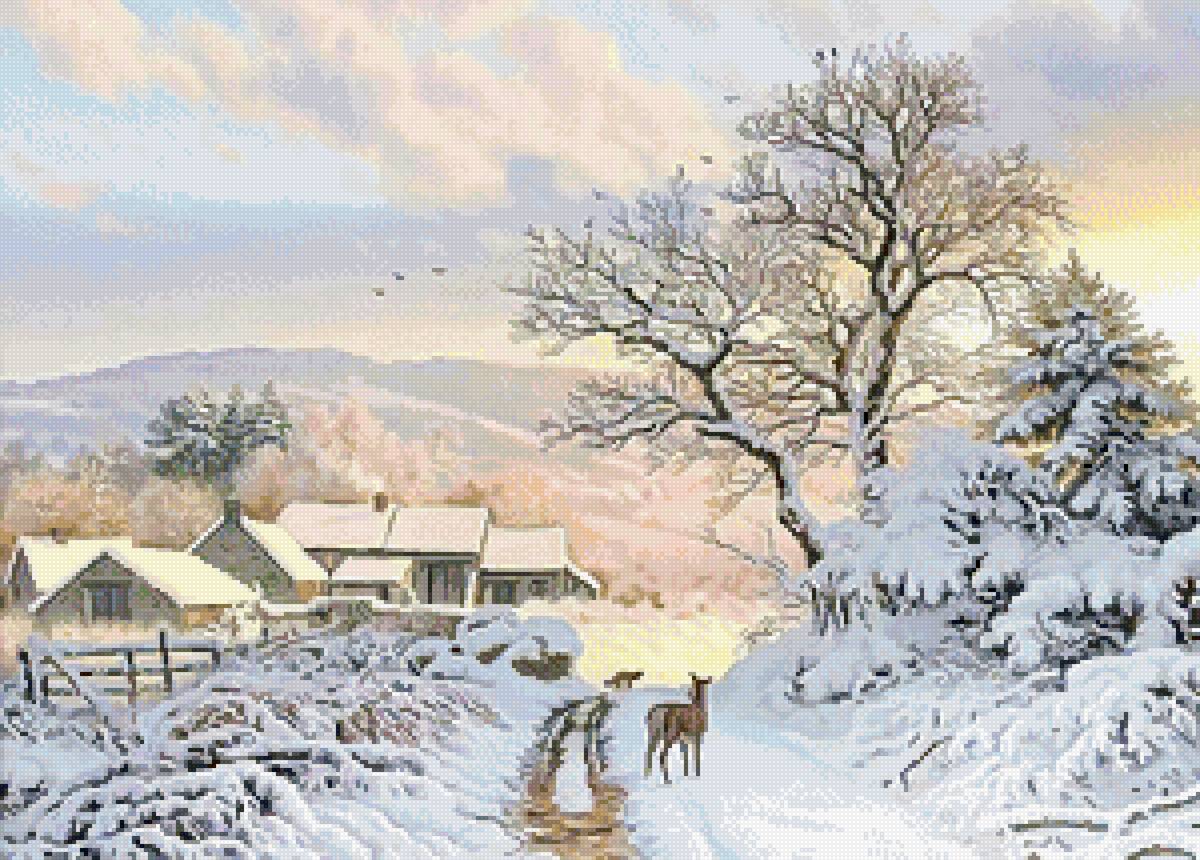 №2691647 - деревня, животные, зима - предпросмотр