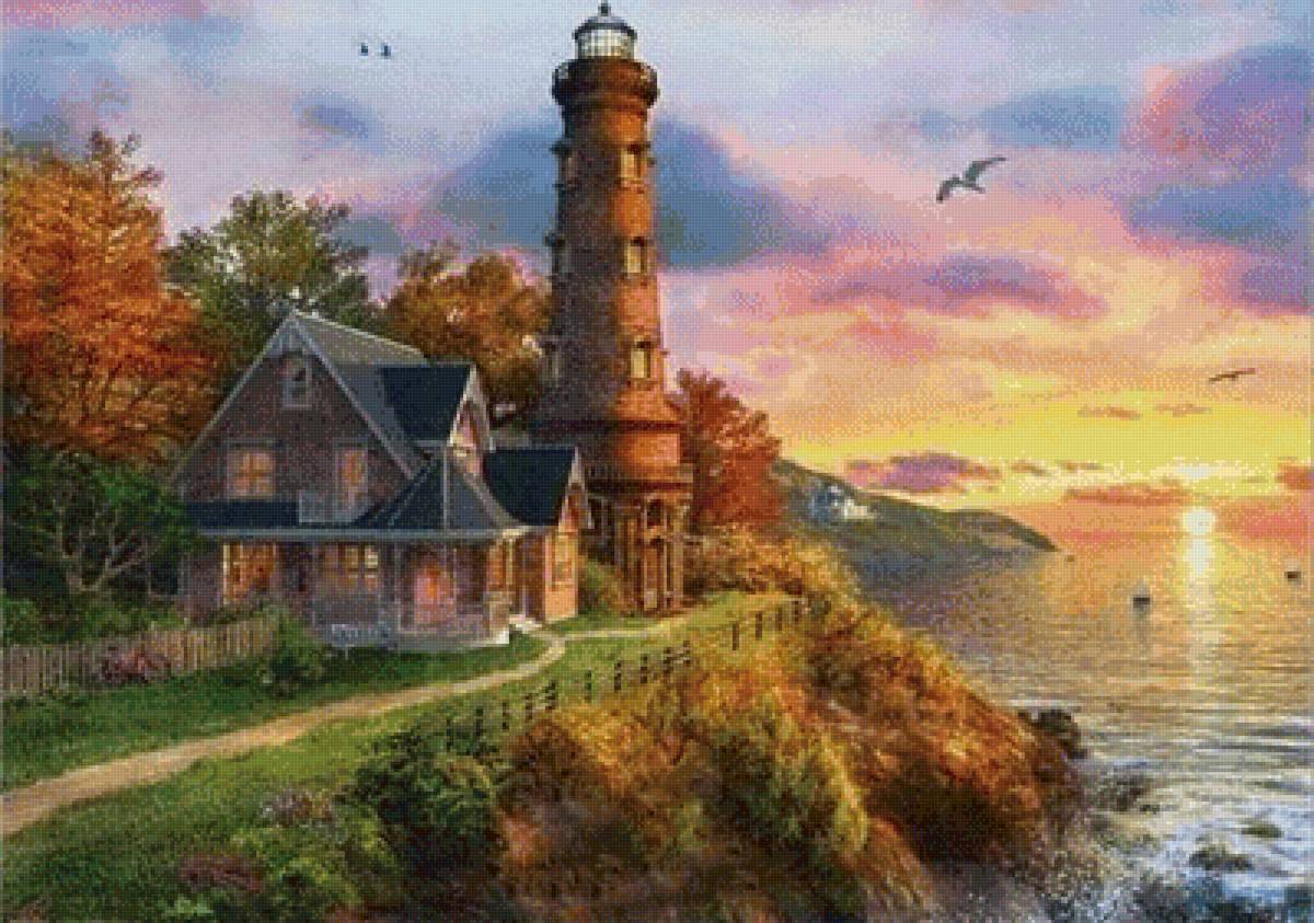 маяк - здание море - предпросмотр