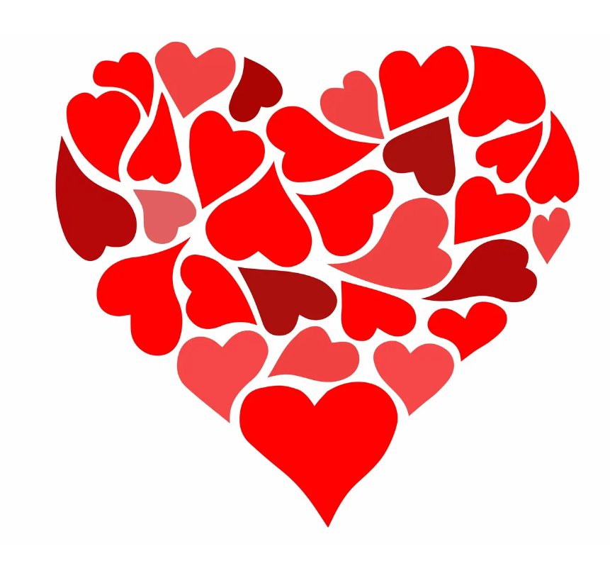 Сердце из сердечек - сердце, сердечки - оригинал