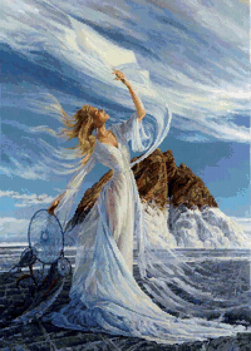 Хранительница снов - море, девушка - предпросмотр