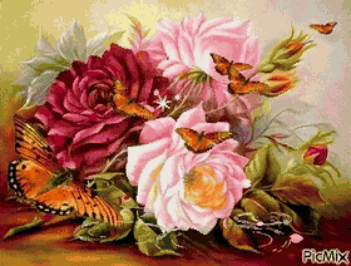 №2692550 - бабочки, цветы - предпросмотр