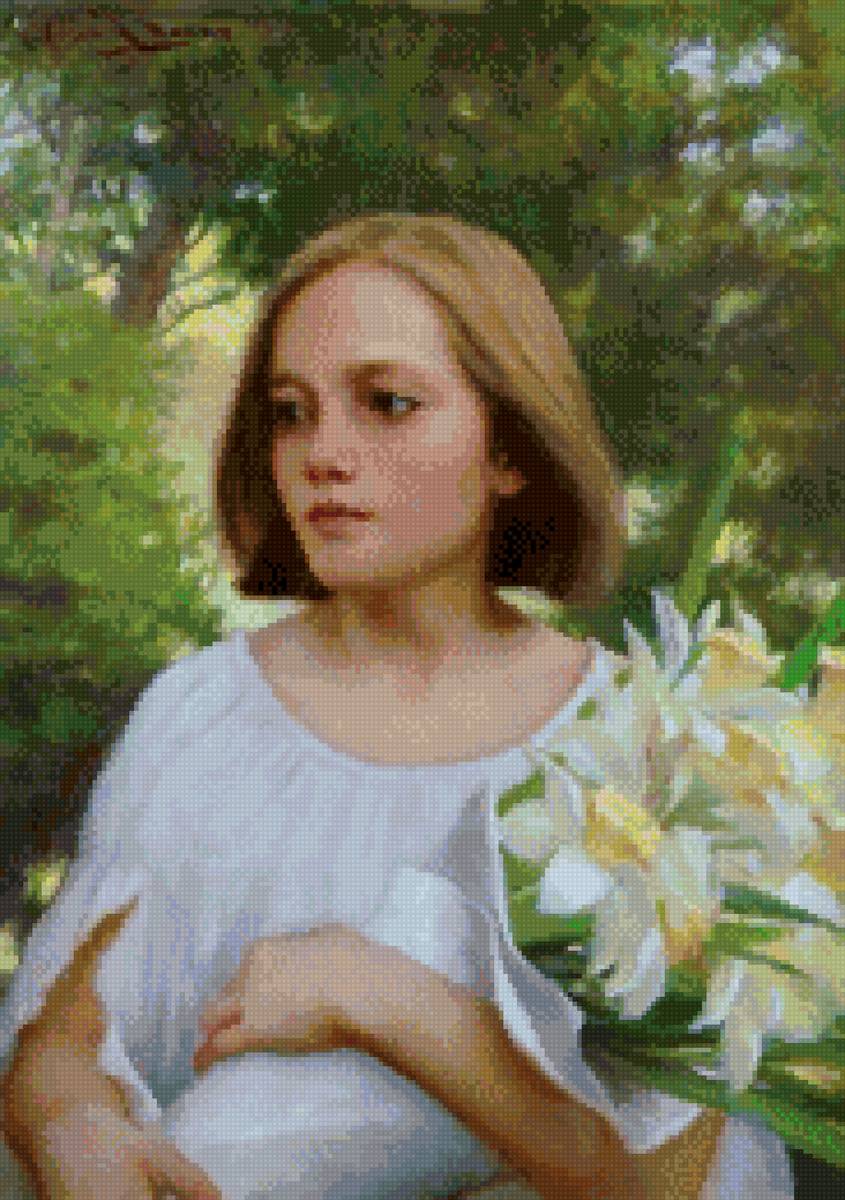 №2694148 - букет, цветы, девушка - предпросмотр