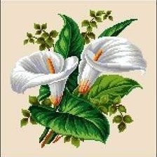Оригинал схемы вышивки «цветы» (№2694279)