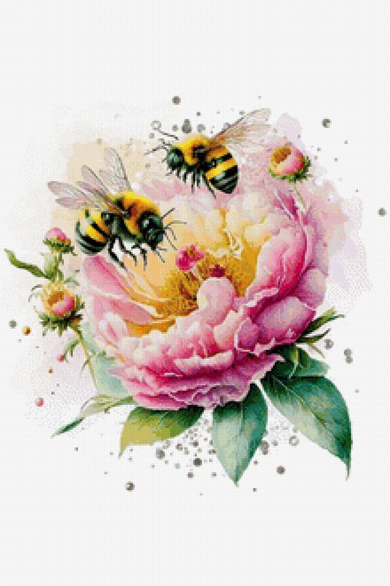 пчелы - пчелы цветы весна - предпросмотр