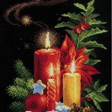 Схема вышивки «เทียน R Y BG ดำ»