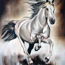 Схема вышивки «Caballo blanco»