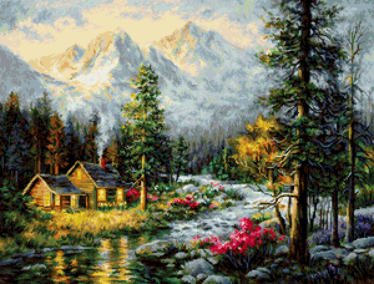 домик в горах - предпросмотр