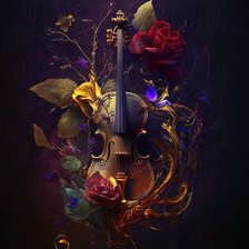 Схема вышивки «музыка»