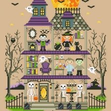 Схема вышивки «Casa halloween»