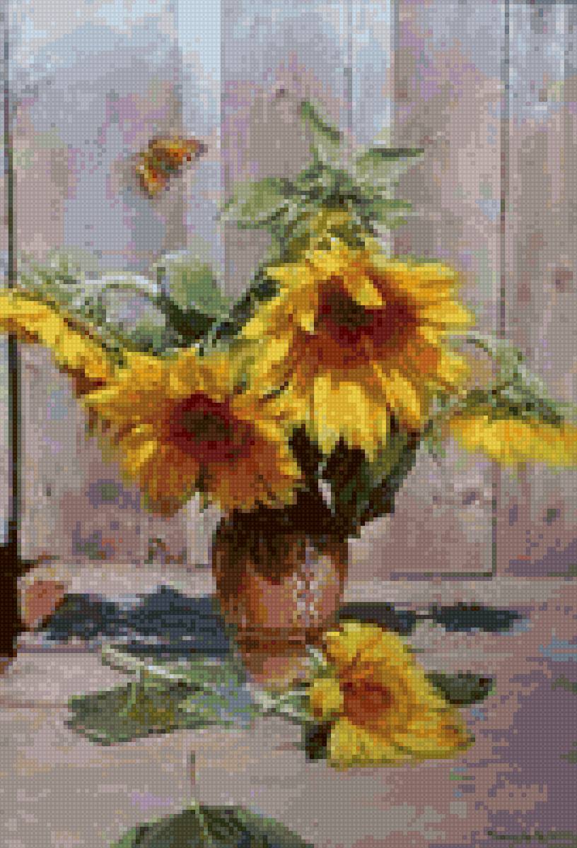 ПОДСОЛНУХИ - подсолнухи - предпросмотр