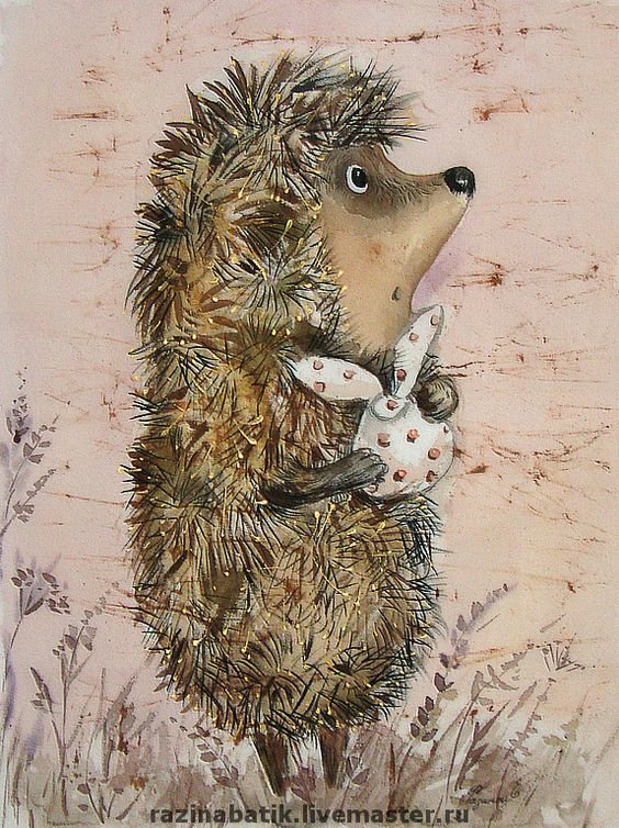 ёжик в тумане - ежик, книга, туман - оригинал