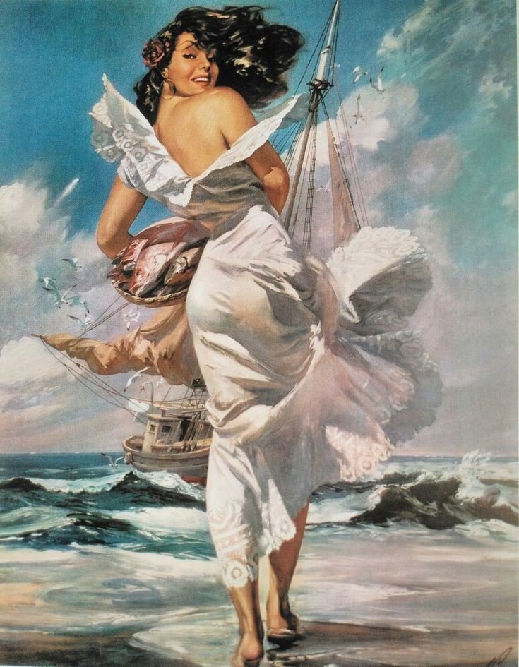 Вольный ветер - море - оригинал