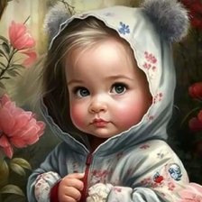 Схема вышивки «Bebe niña»