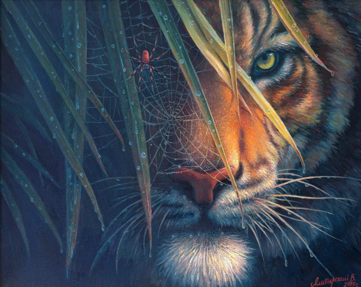 тигр - паук, тигр - оригинал