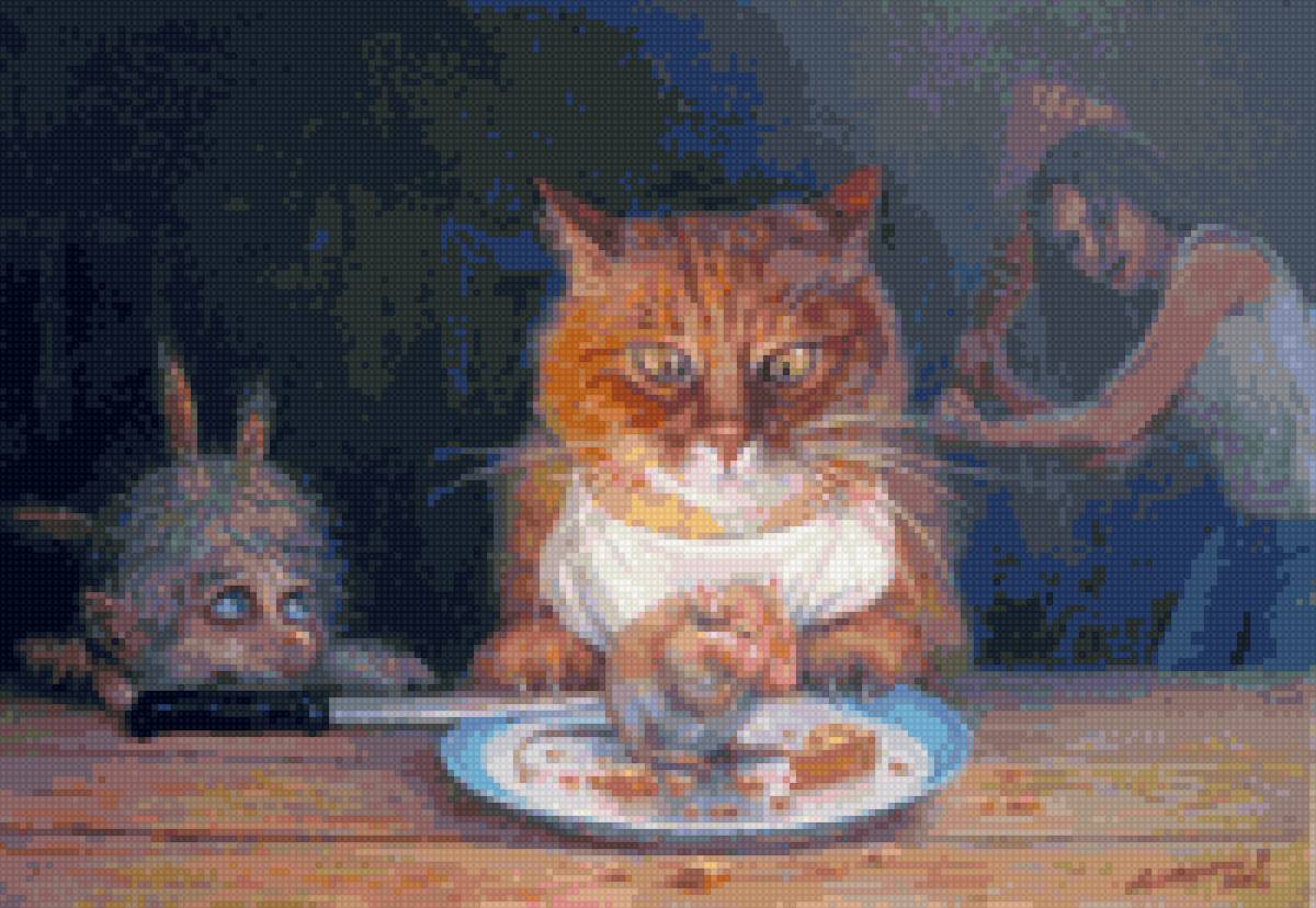 домовенок, рыжий кот - рыжий кот, домовенок - предпросмотр