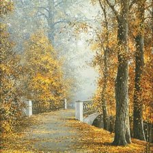 Схема вышивки «осенний парк»