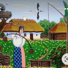 Схема вышивки «Folk art»