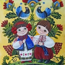 Схема вышивки «Folk art»