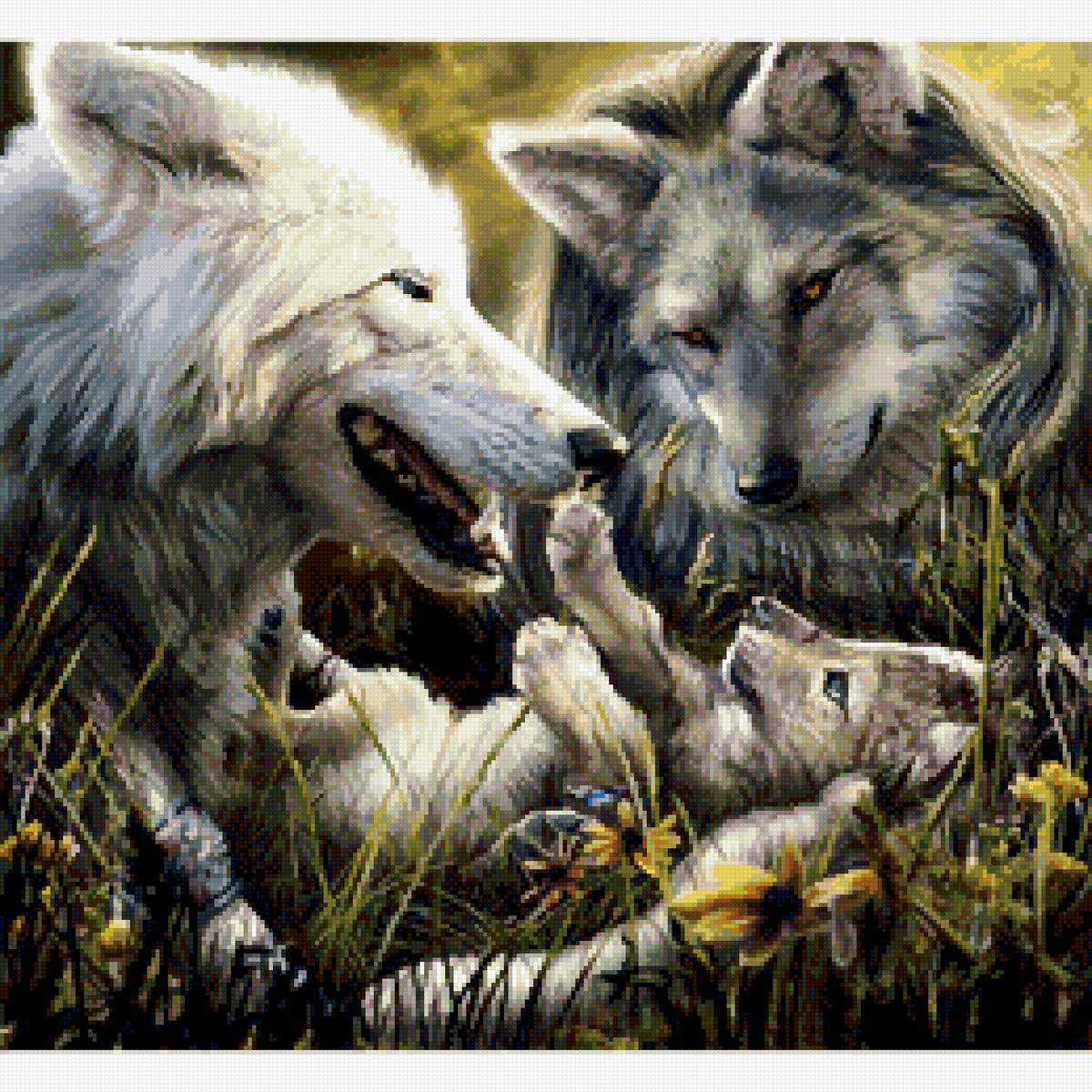 №2702707 - волки, животные, семья - предпросмотр