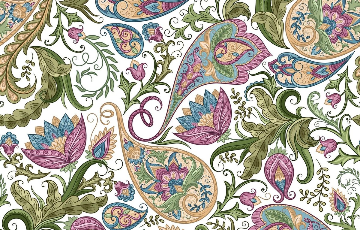 Восточный узор на подушку - 1 - узор, восток - оригинал