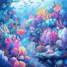 Схема вышивки «Đại dương»