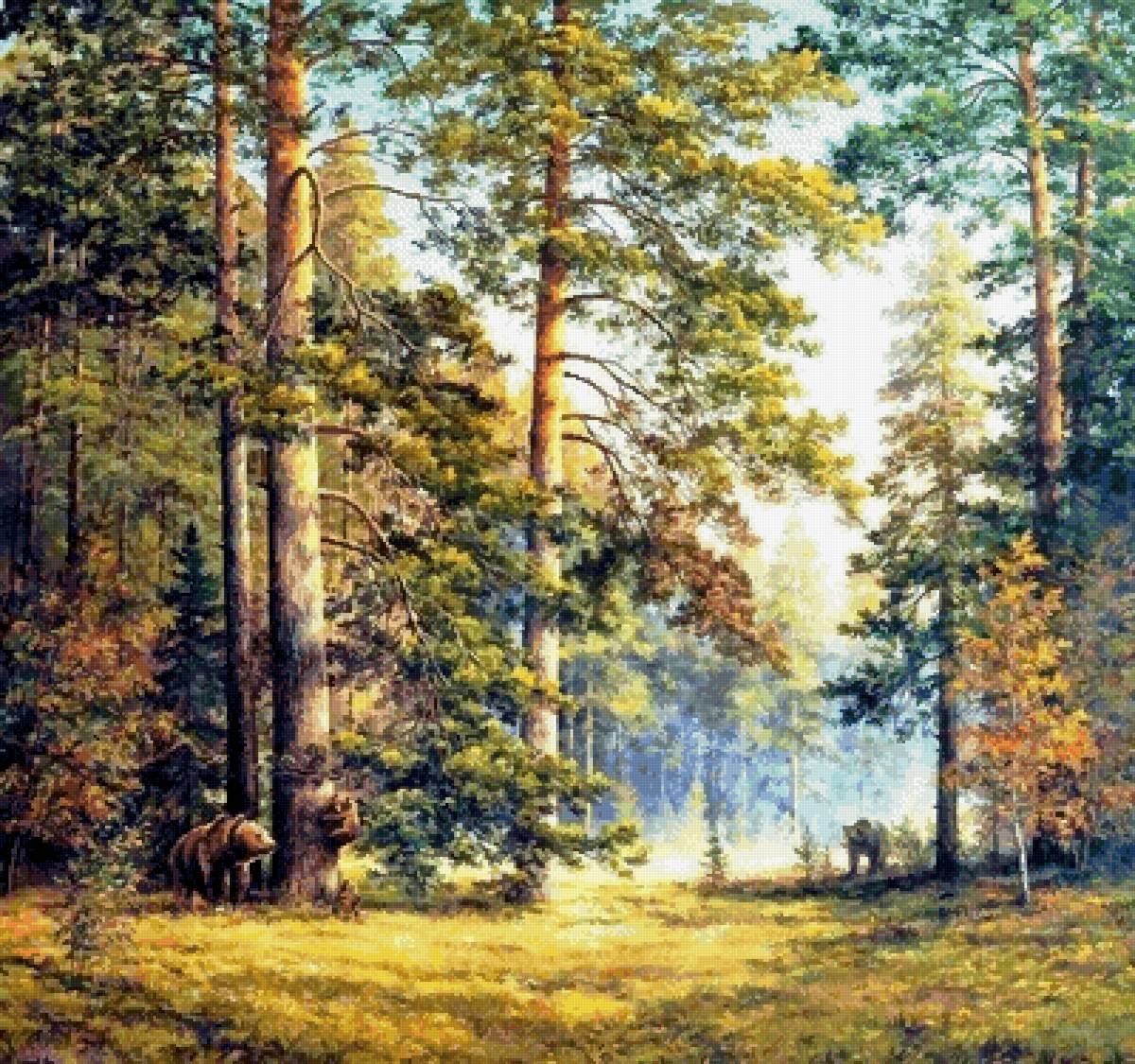 №2704100 - природа, лес, пейзаж, медведи - предпросмотр