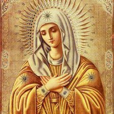 Схема вышивки «Богородица - упрощение»