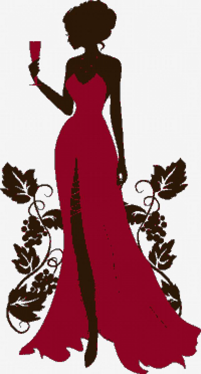 Dama vestido rojo - предпросмотр