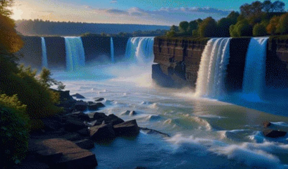 водопады - природа - предпросмотр