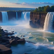 Схема вышивки «водопады»