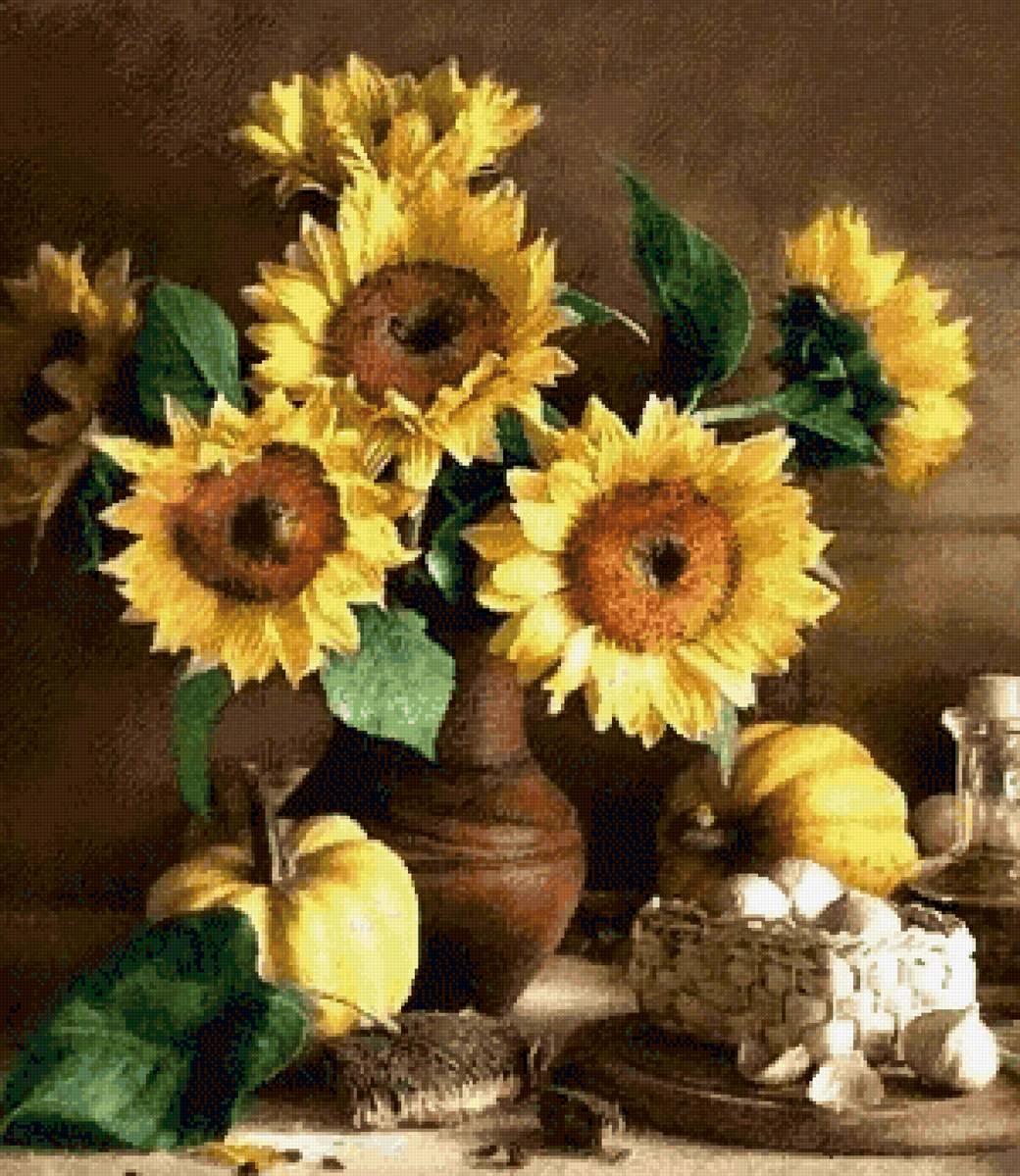 Подсолнухи - предпросмотр