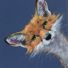 Схема вышивки «подушка лисенок 2»