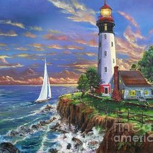 Схема вышивки «маяк»