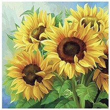 Схема вышивки «подсолнухи»