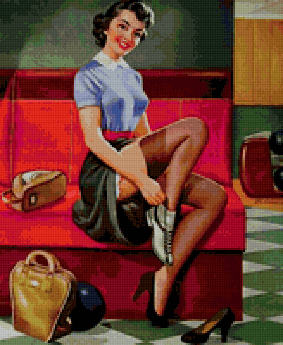 ДЕВУШКА ПИН АП - девушка пин ап - предпросмотр