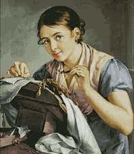 Схема вышивки «вышивальщицы»