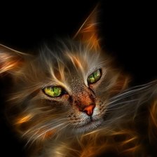 Схема вышивки «Мистический Кот»