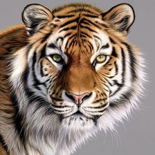 Схема вышивки «подушка тигр»