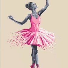 Схема вышивки «Bailarina Rosa»