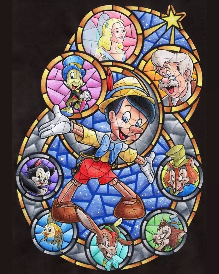 Vidriera de Pinocho - оригинал