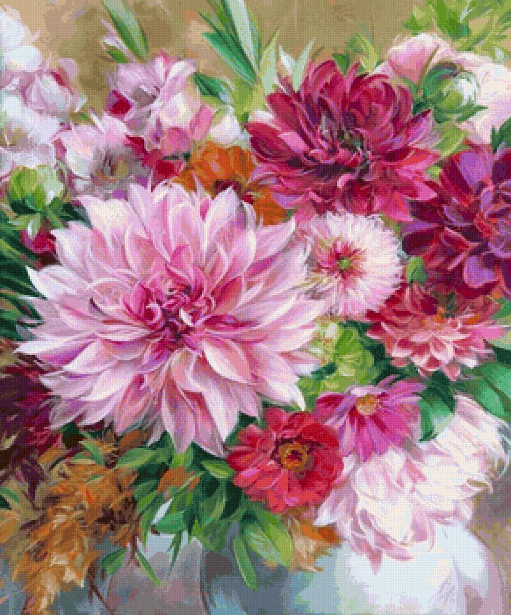 Букет - цветы, живопись, букет - предпросмотр