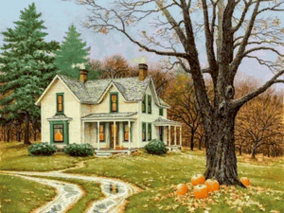 Дом мечты осенью - мечта, дом, осень - предпросмотр