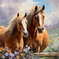 Схема вышивки «лошади»