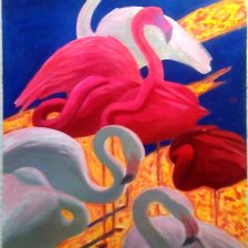 Схема вышивки «Фламинго Фатеев»