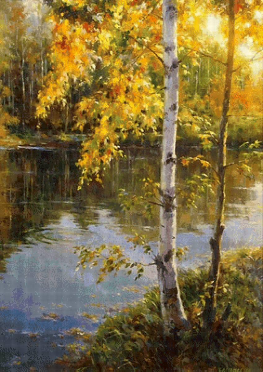 Осень - осень, живопись, пейзаж - предпросмотр
