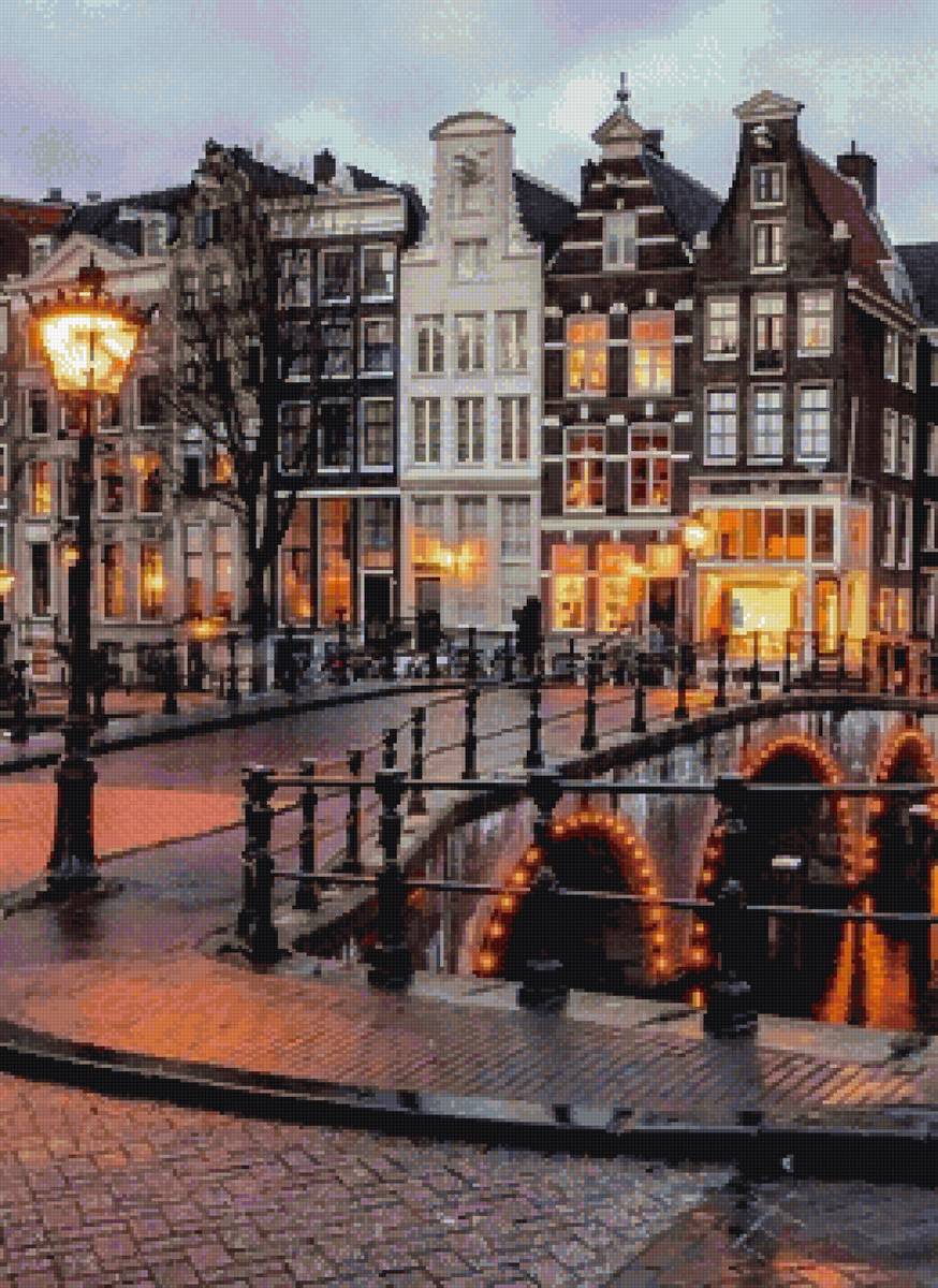 Нидерланды - дом, город, мост, нидерланды, домик - предпросмотр
