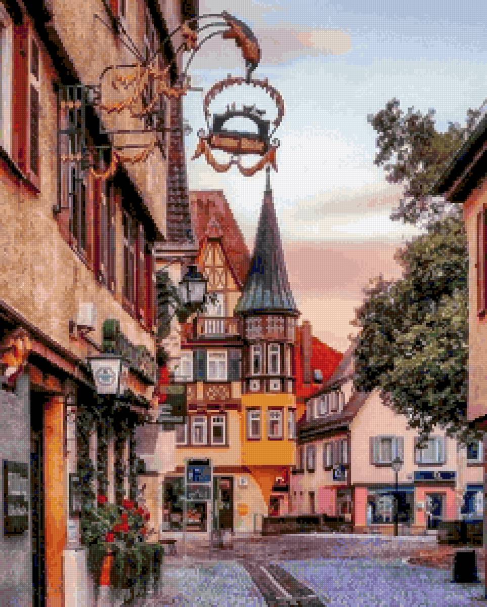 Германия - улица, город, дом, германия - предпросмотр