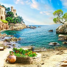 Схема вышивки «Морской дворик»